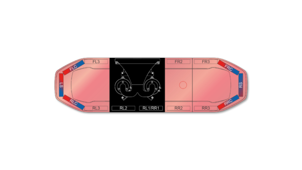 Raiden HE Dual Colour Speaker Lightbar 1066mm (42") - RBR