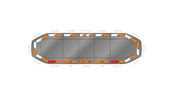 Raiden HE Dual Colour Lightbar 1066mm (42") - AWK - 06660116
