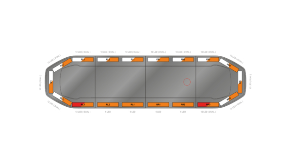 Raiden HE Dual Colour Lightbar 1219mm (48") - AWK - 06660055