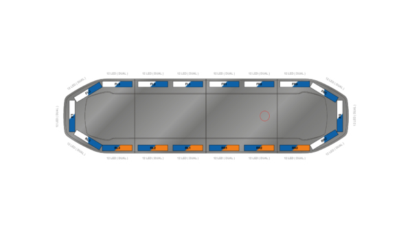 Raiden HE Dual Colour Lightbar 1219mm (48") - BWK - 06660130