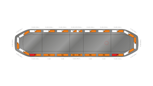 Raiden HE Dual Colour Lightbar 1371mm (54") - AWK - 06660147