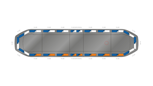 Raiden HE Dual Colour Lightbar 1371mm (54") - BWK - 06660154