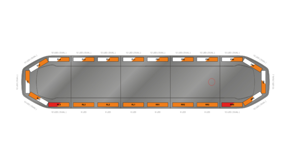 Raiden HE Dual Colour Lightbar 1523mm (60") - AWK - 06660062