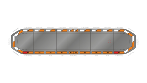 Raiden HE Dual Colour Lightbar 1676mm (66") - AWK - 06660178