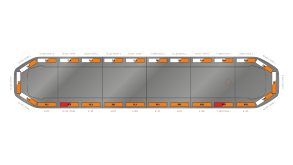 Raiden HE Dual Colour Lightbar 1829mm (72") - AWK - 06660192