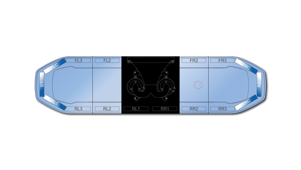 Raiden FIT+ Speaker Lightbar Dual Colour 1219mm (48") - BWB