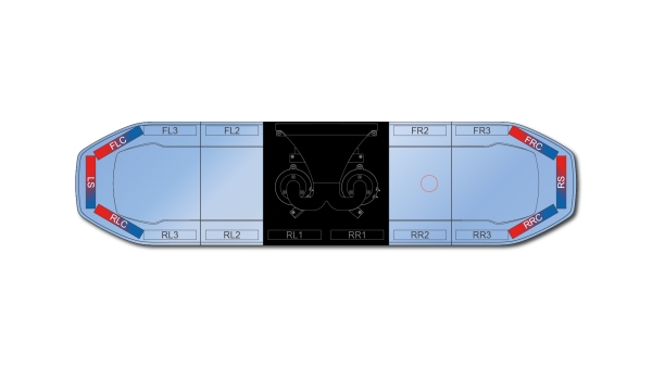 Raiden FIT+ Speaker Lightbar Dual Colour 1219mm (48") - RBB