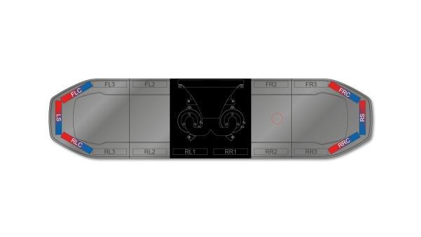 Raiden FIT+ Speaker Lightbar Dual Colour 1219mm (48") - RBK