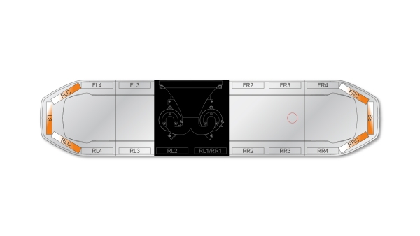 Raiden HE Dual Colour Speaker Lightbar 1371mm (54") - AWC
