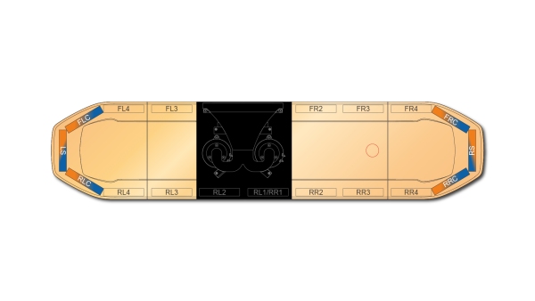 Raiden HE Dual Colour Speaker Lightbar 1371mm (54") - BAA