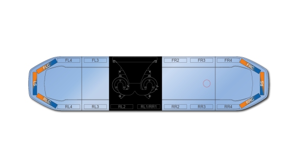 Raiden HE Dual Colour Speaker Lightbar 1371mm (54") - BAB