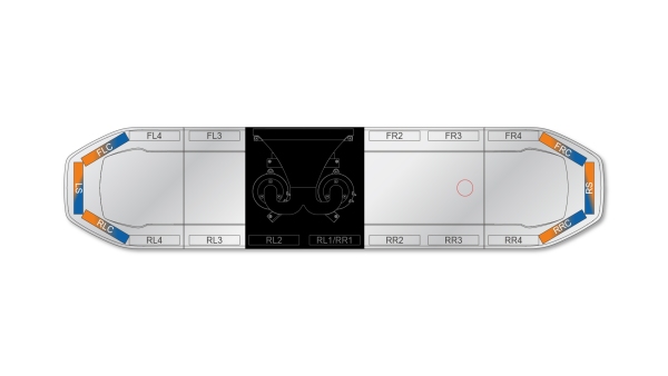 Raiden HE Dual Colour Speaker Lightbar 1371mm (54") - BAC