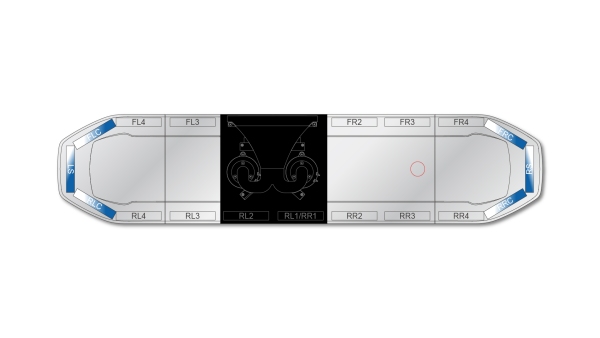 Raiden HE Dual Colour Speaker Lightbar 1371mm (54") - BWC