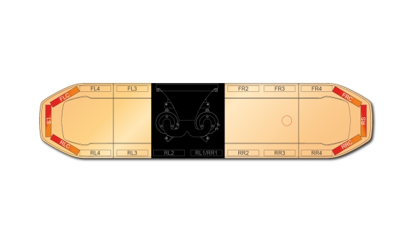 Raiden HE Dual Colour Speaker Lightbar 1371mm (54") - RAA