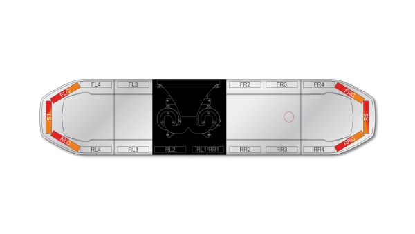 Raiden HE Dual Colour Speaker Lightbar 1371mm (54") - RAC