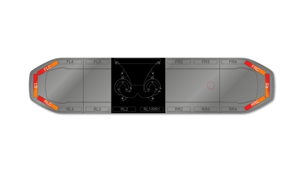 Raiden HE Dual Colour Speaker Lightbar 1371mm (54") - RAK