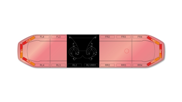 Raiden HE Dual Colour Speaker Lightbar 1371mm (54") - RAR