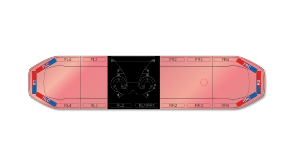 Raiden HE Dual Colour Speaker Lightbar 1371mm (54") - RBR