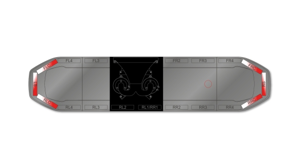 Raiden HE Dual Colour Speaker Lightbar 1371mm (54") - RWK