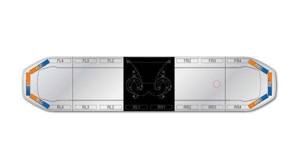 Raiden FIT+ Speaker Lightbar Dual Colour 1523mm (60") - BAC
