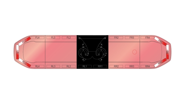 Raiden HE Dual Colour Speaker Lightbar 1523mm (60") - RWR