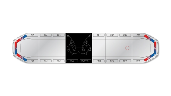 Raiden FIT+ Speaker Lightbar Dual Colour 1676mm (66") - RBC