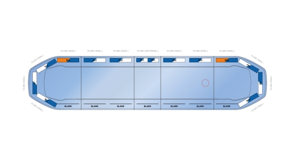 Raiden HE Dual Colour Lightbar 1371mm (54") - BWB - 06660208