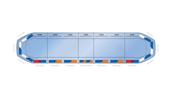 Raiden HE Dual Colour Lightbar 1371mm (54") - BWB - 06660215
