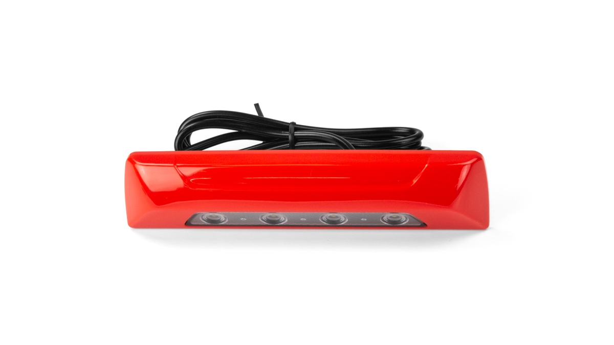 SL157 Scene Lamp - White (Red RAL3000 Bezel) - ADR