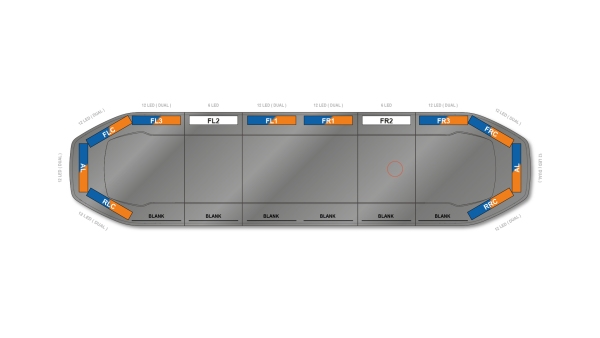 Raiden HE Dual Colour Lightbar 1219mm (48") - BAK - 06660246