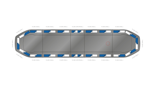 Raiden HE Dual Colour Lightbar 1371mm (54") - BWK - 06660260