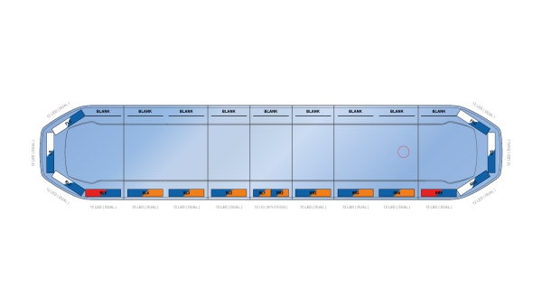 Raiden HE Dual Colour Lightbar 1676mm (66") - BWB - 06660239